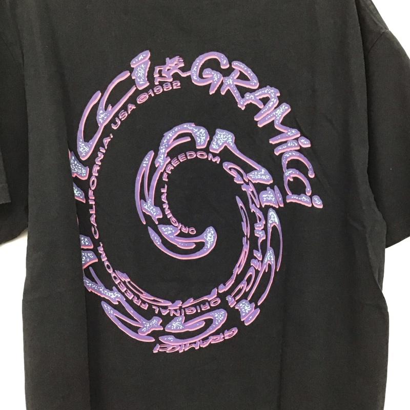 グラミチ GRAMICCI Tシャツ 半袖 g2su-t006 スワールTシャツ プリントTシャツ XL プリント 黒 / ブラック /  メンズ USED 古着 中古 10151155