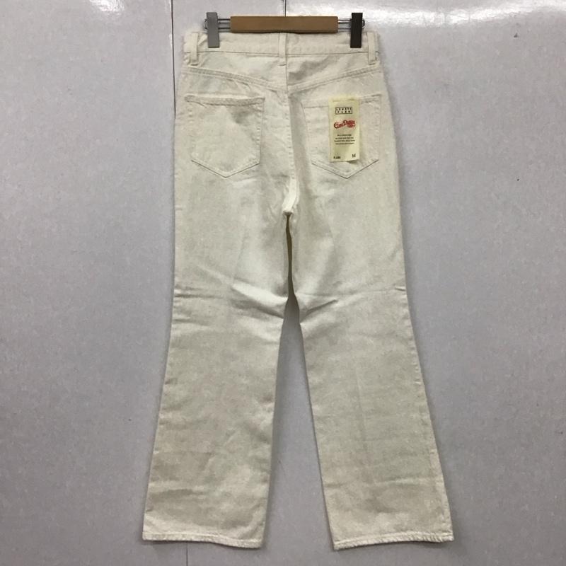 ローリーズファーム LOWRYS FARM パンツ デニム、ジーンズ lf522029ad フレアデニムパンツ ワイドパンツ カジュアルジーンズ M 無地 白 / ホワイト /  レディース USED 古着 中古 10107374