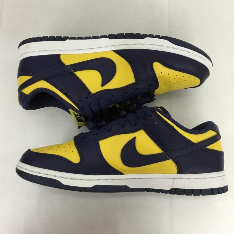 ナイキ NIKE スニーカー スニーカー DD1391-700 DUNK LOW RETRO 26.5cm 箱有 26.5cm ロゴ、文字 紺 / ネイビー / X 黄 / イエロー /  メンズ USED 古着 中古 10131076