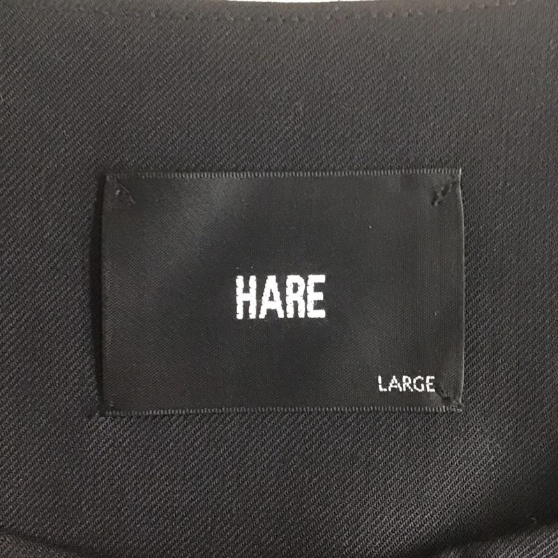 ハレ HARE ジャケット、上着 ジャンパー、ブルゾン ha030028ad ジップアップジャケット ブルゾン ノーカラージャケット アウター L 無地 黒 / ブラック /  メンズ USED 古着 中古 10107780