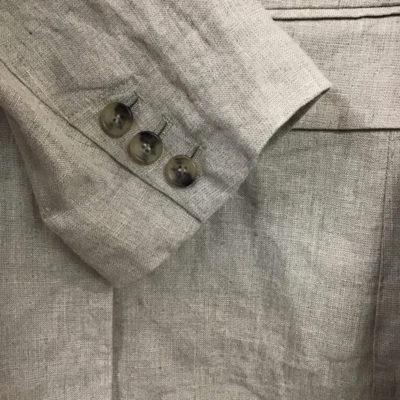 スローブイエナ SLOBE IENA ジャケット、上着 ジャケット、ブレザー EX45 リネン ダブルジャケット 無地 ベージュ / ベージュ /  レディース USED 古着 中古 10142144