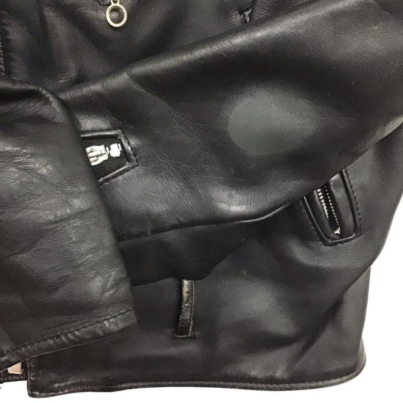 ショット Shott ジャケット、上着 ライダース 36 無地 黒 / ブラック /  メンズ USED 古着 中古 10140329