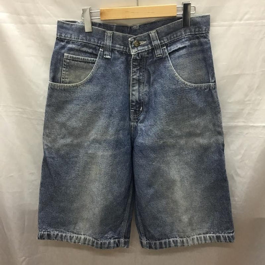 ナイキ NIKE パンツ ショートパンツ デニムショートパンツ ハーフパンツ カジュアルパンツ 32インチ ロゴ、文字 インディゴ / インディゴ /  メンズ USED 古着 中古 10118648