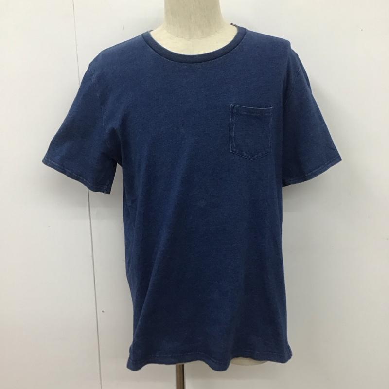 ナノユニバース nano・universe Tシャツ 半袖 半袖カットソー クルーネックカットソー 無地Tシャツ XL 無地 インディゴ / インディゴ /  メンズ USED 古着 中古 10107133