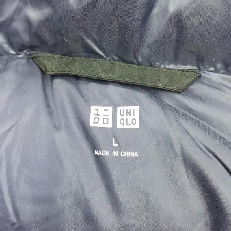 ユニクロ UNIQLO ジャケット、上着 ジャケット、ブレザー 311-156387 シームレスダウンパーカ ダウン L 無地 黒 / ブラック /  メンズ USED 古着 中古 10111341
