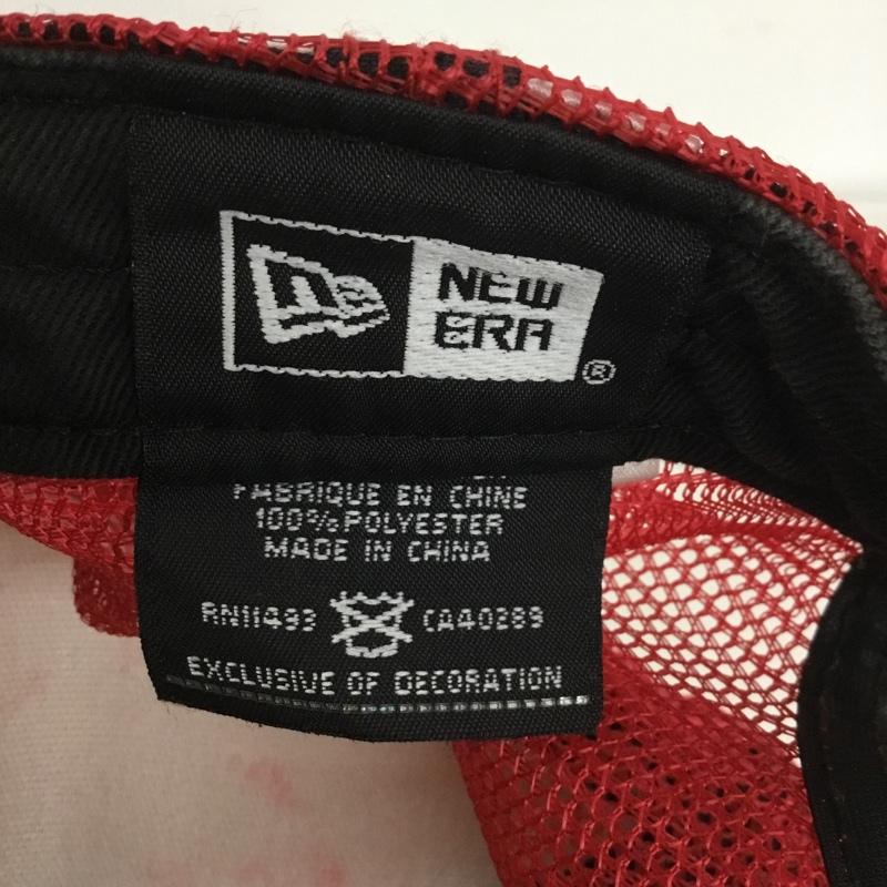 ニューエラ NEW ERA 帽子 キャップ PLAY BOY メッシュキャップ ロゴ、文字 赤 / レッド /  メンズ USED 古着 中古 10133926