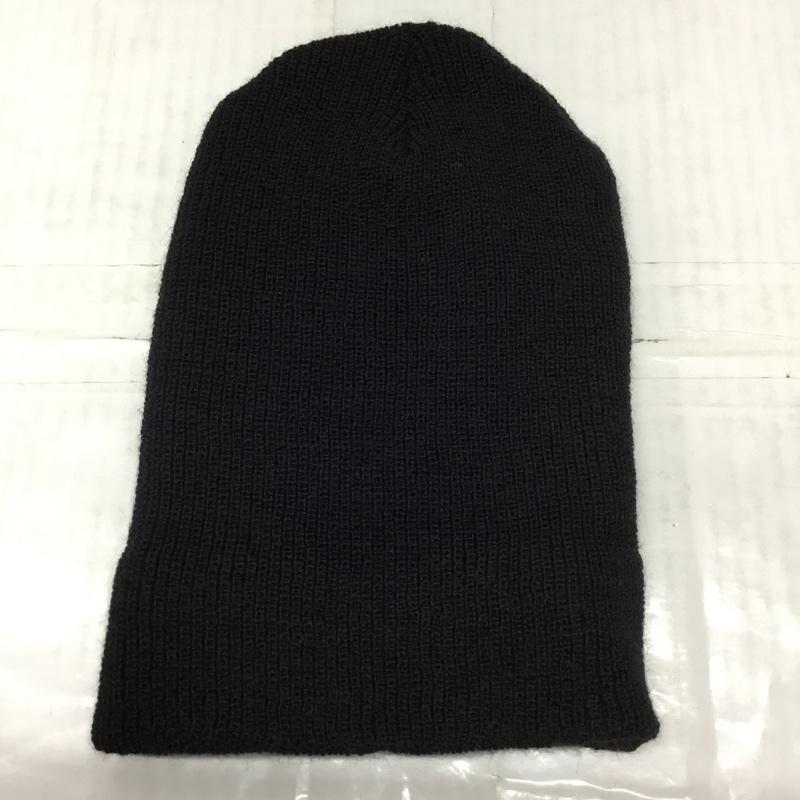 古着 USED 帽子 ニット帽 ウール ミリタリー 無地 黒 / ブラック /  メンズ USED 古着 中古 10115256