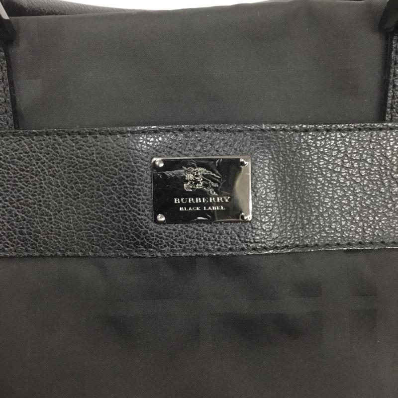 バーバリーブラックレーベル BURBERRY BLACK LABEL ブリーフケース、書類かばん ブリーフケース、書類かばん チェック ロゴ、文字 黒 / ブラック /  メンズ USED 古着 中古 10140437