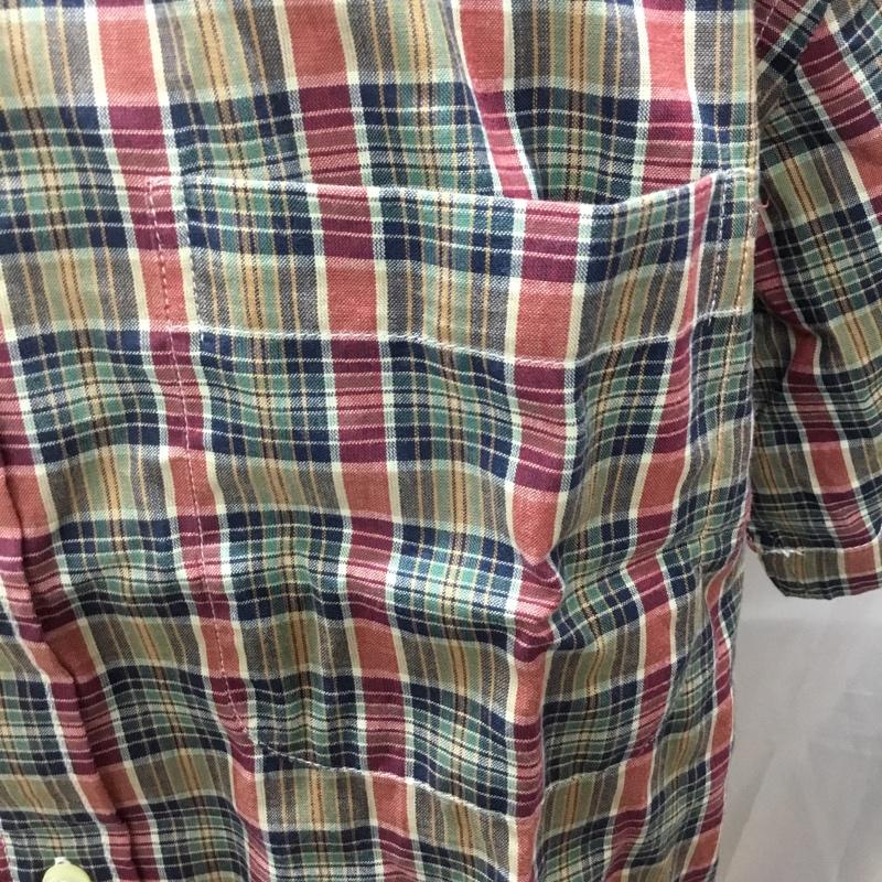 ブルックスブラザーズ BROOKS BROTHERS シャツ、ブラウス 半袖 ボタンダウン 胸ポケット M チェック マルチカラー / マルチカラー /  メンズ USED 古着 中古 10111602