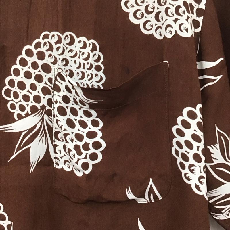 マーカ marka シャツ、ブラウス 半袖 半袖シャツ プリントシャツ カラーシャツ アロハシャツ 1 プリント 茶 / ブラウン /  メンズ USED 古着 中古 10132417