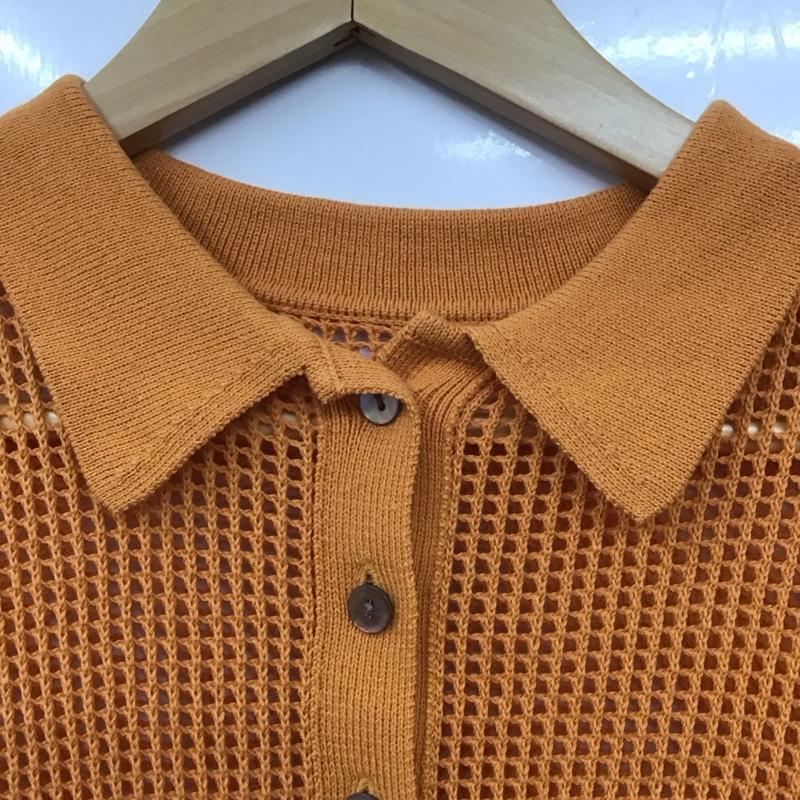 ローリーズファーム LOWRYS FARM ニット、セーター 半袖 FREE 無地 橙 / オレンジ /  レディース USED 古着 中古 10129835