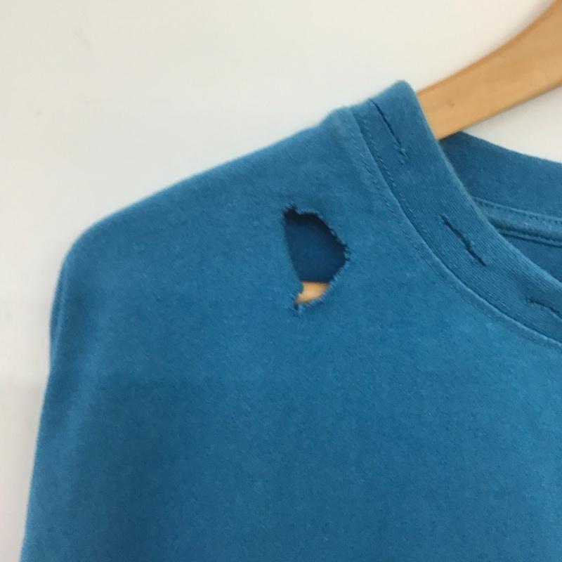 古着 USED Tシャツ 半袖 LOONEY TUNES ショート丈 リメイク LL キャラクター 青 / ブルー /  レディース USED 古着 中古 10147735