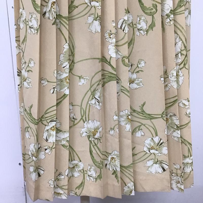 インゲボルグ INGEBORG スカート ロングスカート P0207FS08 プリーツスカート S 花柄 ベージュ / ベージュ /  レディース USED 古着 中古 10108601