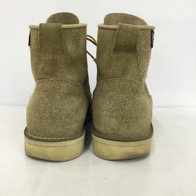 ダナー Danner ブーツ ショートブーツ D4124 レースアップ ワークブーツ スエード 8.5 ロゴ、文字 ベージュ / ベージュ /  メンズ USED 古着 中古 10146877