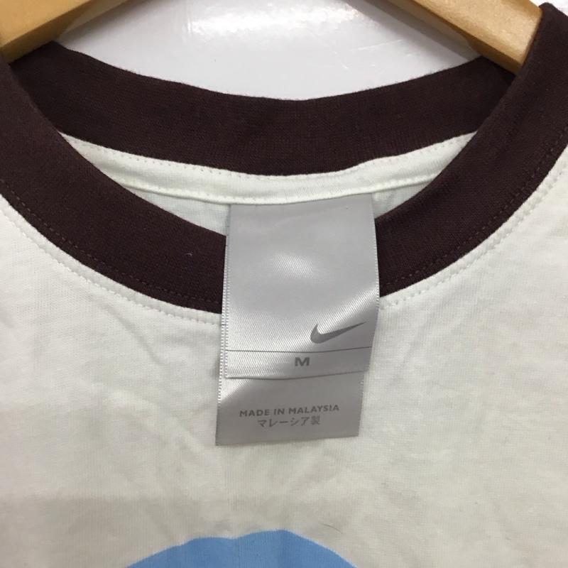 ナイキ NIKE Tシャツ 半袖 半袖カットソー プリントTシャツ クルーネックカットソー M プリント 白 / ホワイト /  メンズ USED 古着 中古 10149510