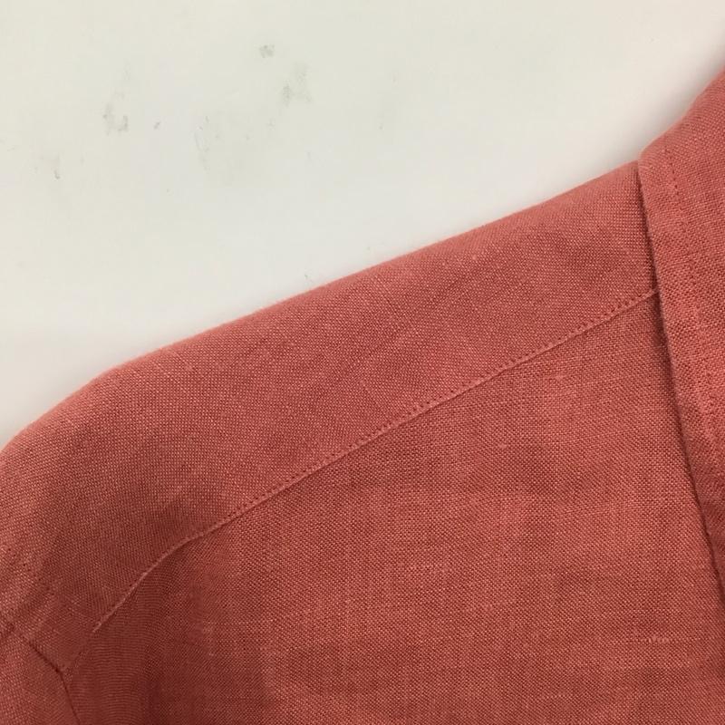 ブルックスブラザーズ BROOKS BROTHERS シャツ、ブラウス 半袖 ボタンダウンシャツ M 無地 桃 / ピンク /  メンズ USED 古着 中古 10131432