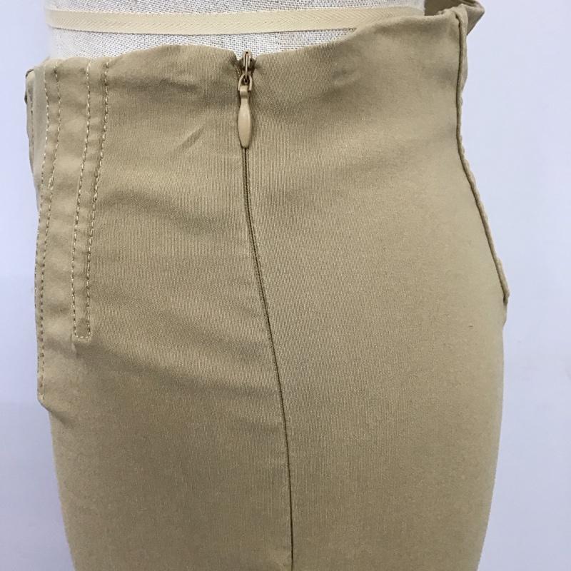 ベルシュカ Bershka ボトムス ボトムス 5171 692 742 フレアパンツ 裾スリット XS 無地 ベージュ / ベージュ /  レディース USED 古着 中古 10118726