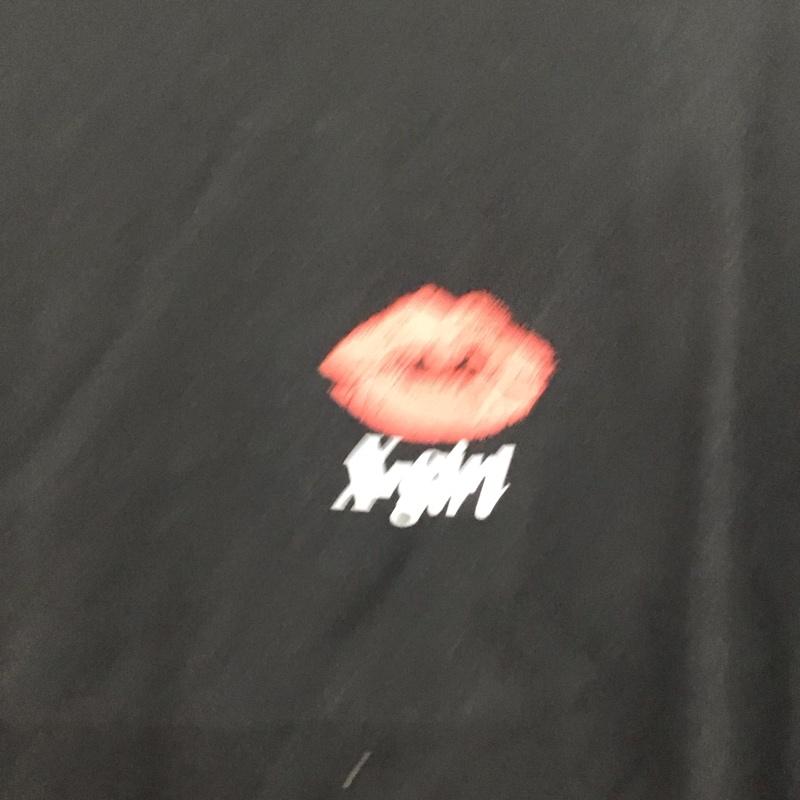 エックスガール X-girl Tシャツ 長袖 M プリント 黒 / ブラック /  レディース USED 古着 中古 10140695