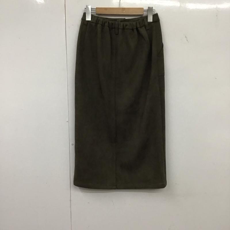 レイカズン Ray Cassin スカート ひざ丈スカート タイトスカート FREE 無地 カーキ / カーキ /  レディース USED 古着 中古 10140358