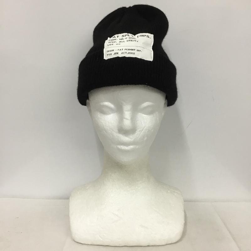 エフエイティー FAT 帽子 ニット帽 F31420-CP05-AB ロゴ、文字 黒 / ブラック /  メンズ USED 古着 中古 10137143