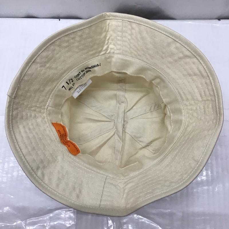 ガヴィル GAVIAL 帽子 ハット HBT HAT ヘリンボーンツイル ロゴ、文字 アイボリー / アイボリー /  メンズ USED 古着 中古 10121634