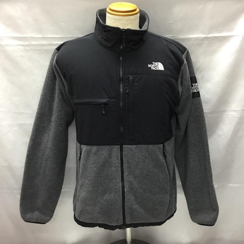 ザノースフェイス THE NORTH FACE ジャケット、上着 ジャンパー、ブルゾン NA61631 トレッキングフリースジャケット ジップアップジャケット アウター XL ロゴ、文字 黒 / ブラック / X 灰 / グレー /  メンズ USED 古着 中古 10106585