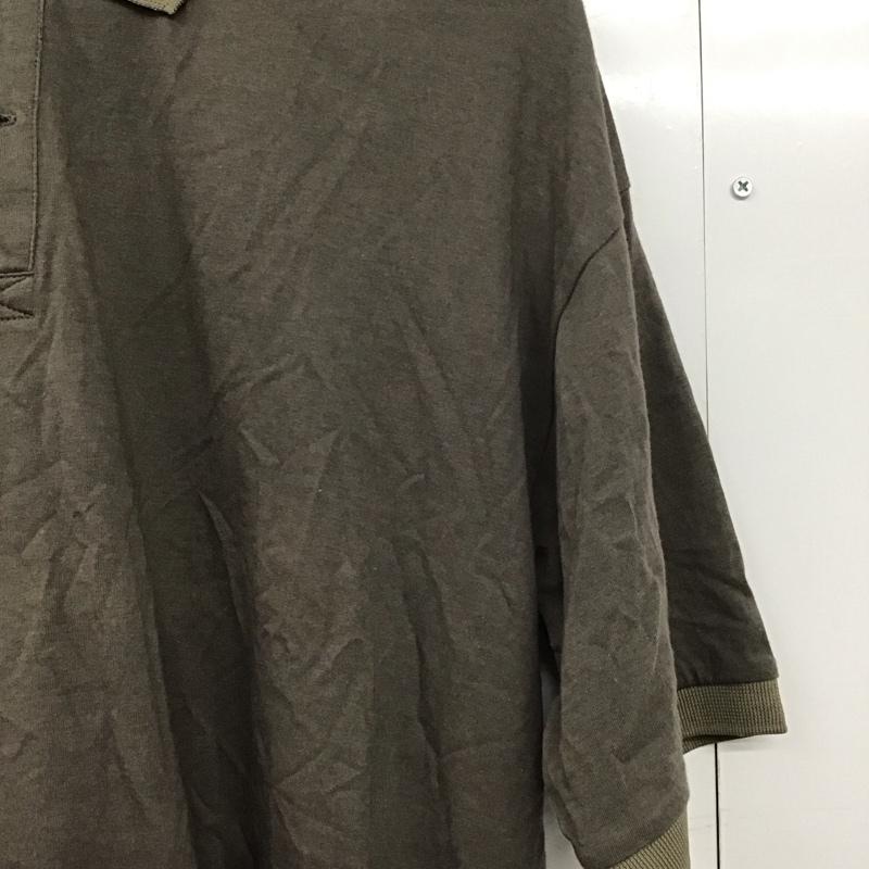 ビューティアンドユースユナイテッドアローズ BEAUTY&YOUTH UNITED ARROWS ポロシャツ 半袖 半袖ポロシャツ カラーシャツ 半袖カットソー L 無地 カーキ / カーキ /  メンズ USED 古着 中古 10142587