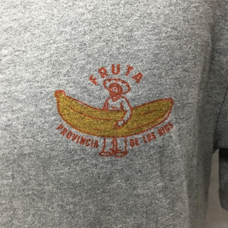 エドウィン EDWIN Tシャツ 半袖 ET8036 クルーネック バックプリント M ロゴ、文字 灰 / グレー /  メンズ USED 古着 中古 10115519