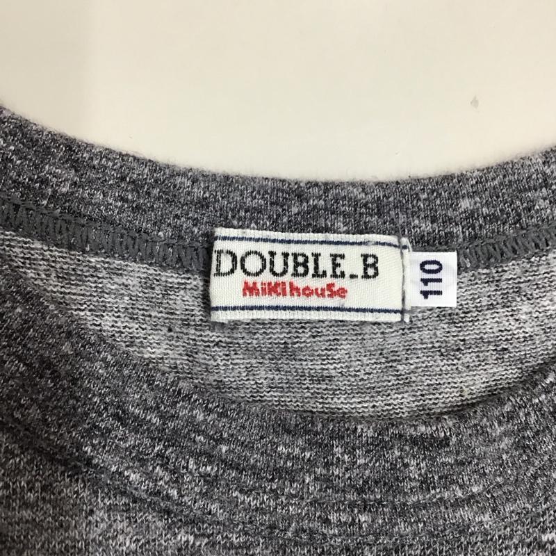 ダブルB Double B Tシャツ 半袖 110cm キッズ クマ 110cm 刺繍 灰 / グレー /  ボーイズ USED 古着 中古 10116908