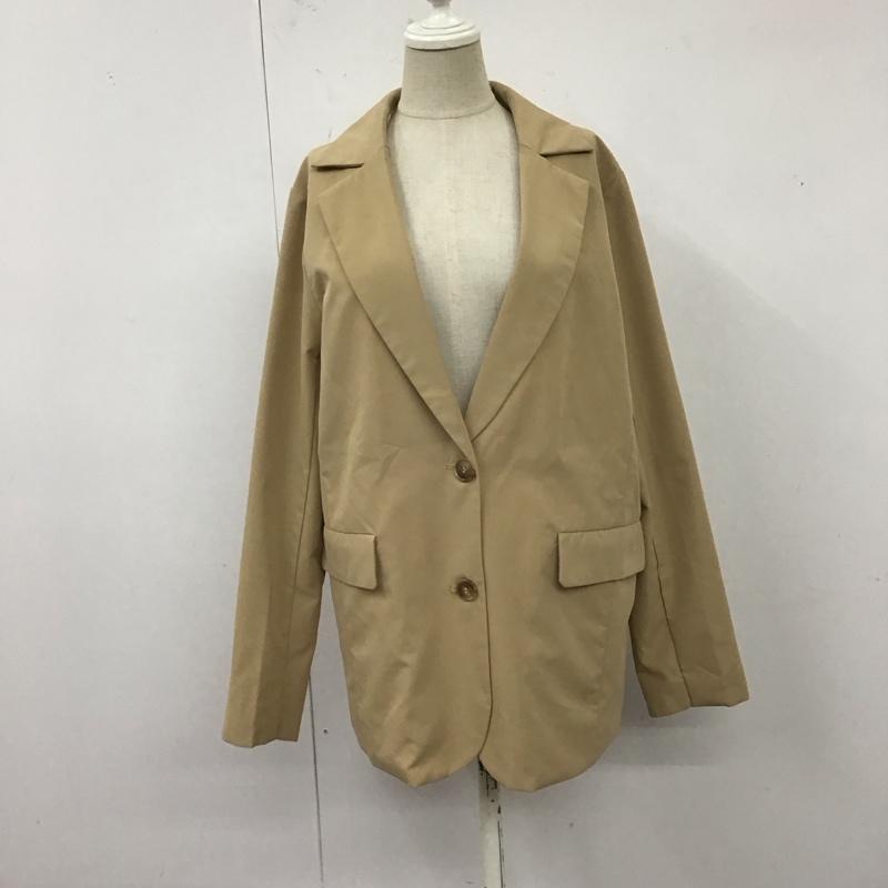 ナイスクラップ NICE CLAUP ジャケット、上着 ジャケット、ブレザー 230120 Continuer de NICE CLAUP テーラードJK FREE 無地 ベージュ / ベージュ /  レディース USED 古着 中古 10121099