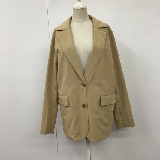 ナイスクラップ NICE CLAUP ジャケット、上着 ジャケット、ブレザー 230120 Continuer de NICE CLAUP テーラードJK FREE 無地 ベージュ / ベージュ /  レディース USED 古着 中古 10121099