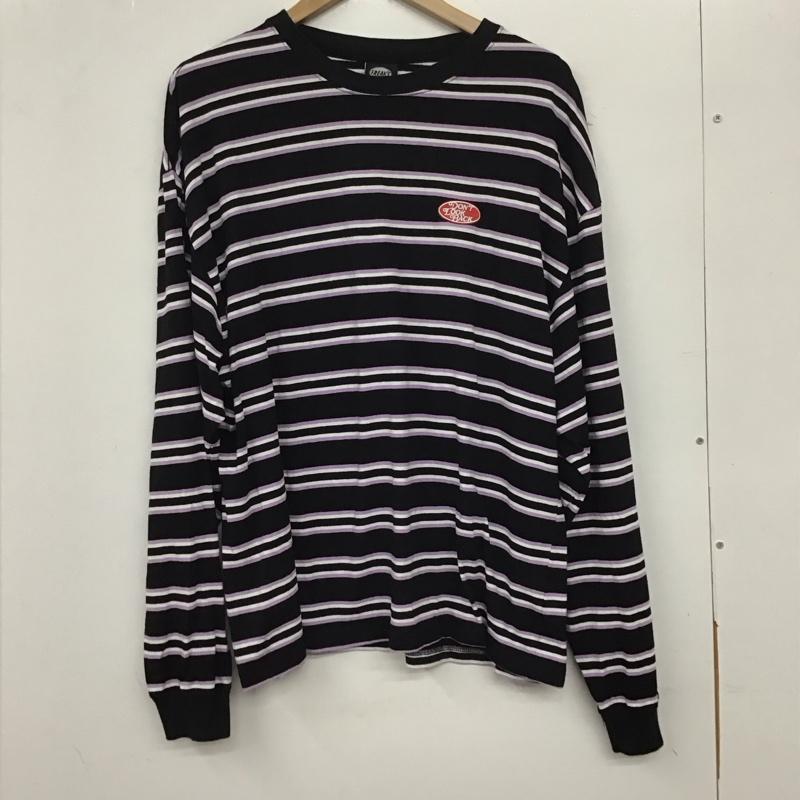 フリークスストア FREAK S STORE カットソー 長袖 長袖カットソー プリントカットソー クルーネック ボーダー L ボーダー柄 マルチカラー / マルチカラー /  メンズ USED 古着 中古 10133177