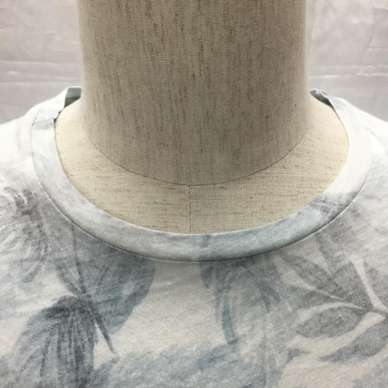 ザラメン ZARA MAN Tシャツ 半袖 0495 419 406 胸ポケット クルーネック S 総柄 水色 / ライトブルー /  メンズ USED 古着 中古 10115527