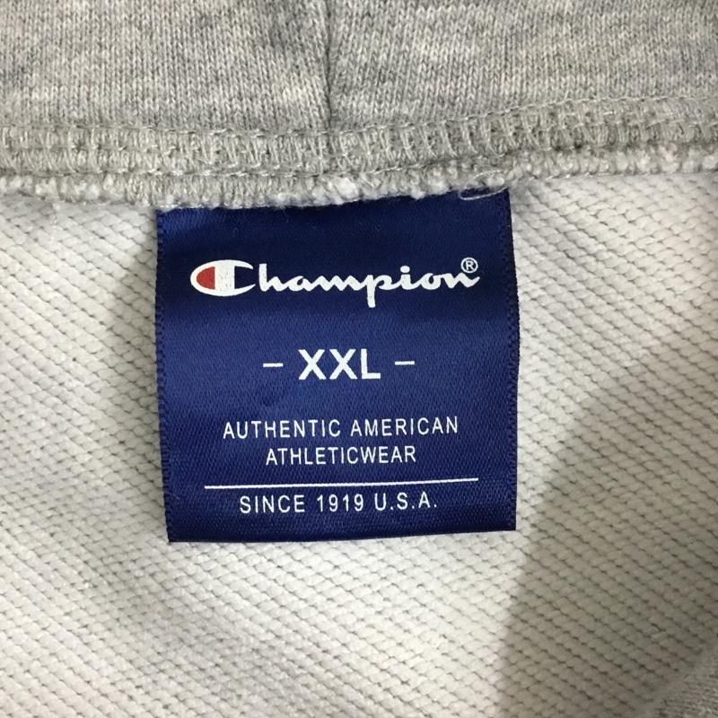 チャンピオン Champion パーカー 長袖 フーディ XXL 無地 灰 / グレー /  メンズ USED 古着 中古 10109923