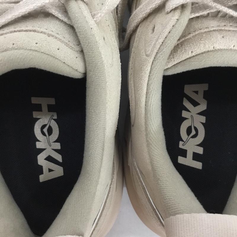 ホカ HOKA スニーカー スニーカー 1122571 CLIFTON L SUEDE 30cm 箱有 30.0cm ロゴ、文字 ベージュ / ベージュ /  メンズ USED 古着 中古 10134535