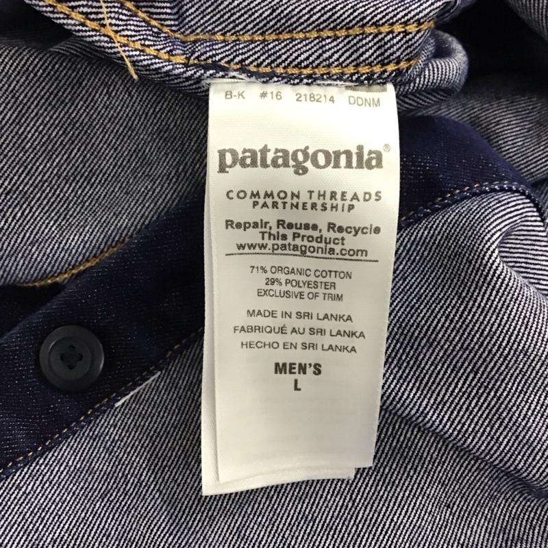 パタゴニア patagonia シャツ、ブラウス 長袖 長袖シャツ 無地シャツ カラーシャツ デニムシャツ L 無地 インディゴ / インディゴ /  メンズ USED 古着 中古 10134701