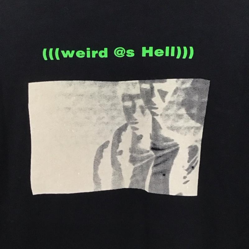 ディーゼル DIESEL カットソー 長袖 長袖カットソー プリントカットソー クルーネック L プリント 黒 / ブラック /  メンズ USED 古着 中古 10132370