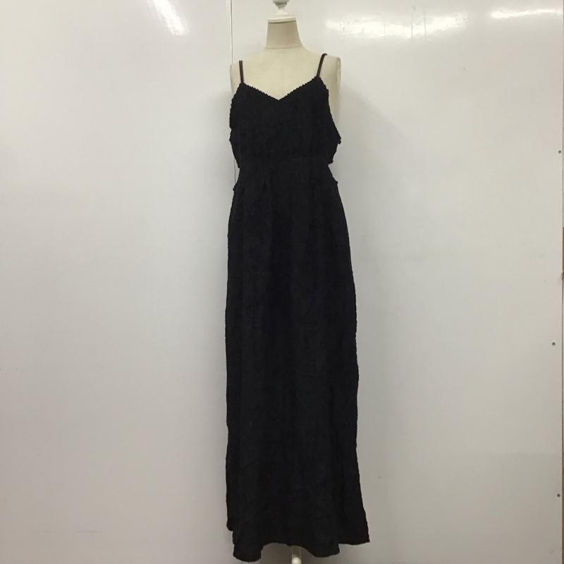 ページボーイ PAGEBOY ワンピース ロングスカート PB370051TS 2WAY キャミワンピース FREE 無地 黒 / ブラック /  レディース USED 古着 中古 10120786