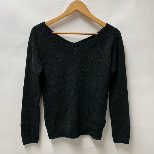 アナイ ANAYI ニット、セーター 長袖 38 無地 黒 / ブラック /  レディース USED 古着 中古 10015918