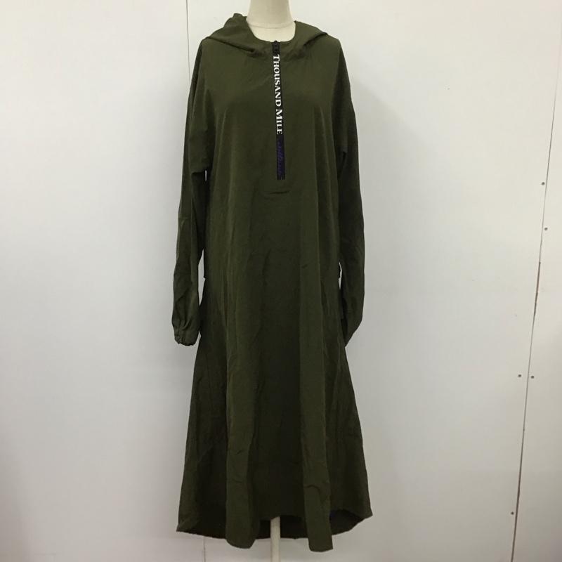 サウザンドマイル THOUSAND MILE ワンピース ロングスカート FREE 無地 カーキ / カーキ /  レディース USED 古着 中古 10110290