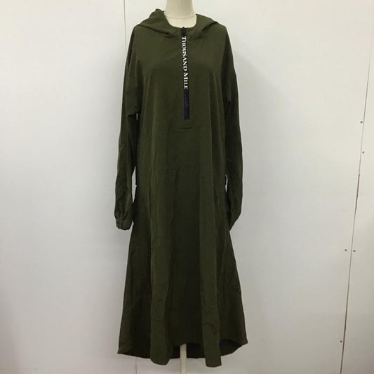 サウザンドマイル THOUSAND MILE ワンピース ロングスカート FREE 無地 カーキ / カーキ /  レディース USED 古着 中古 10110290