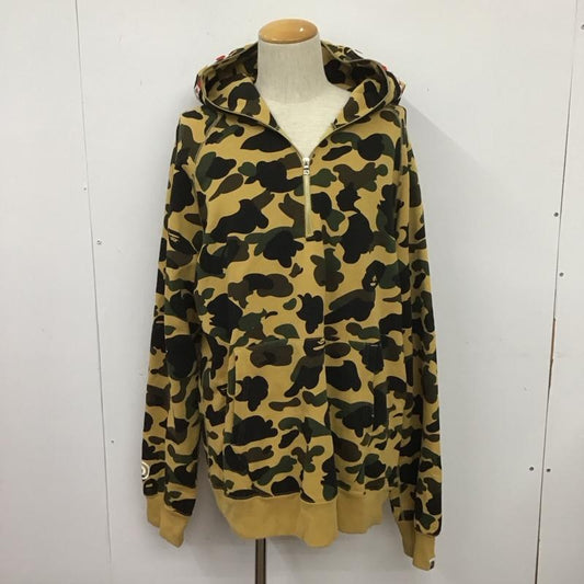 アベイシングエイプ A BATHING APE パーカー 長袖 長袖パーカー フード付きパーカー プリントスウェット トレーナー ジップカラー プルオーバー カモフラージュ柄・迷彩 マルチカラー / マルチカラー /  メンズ USED 古着 中古 10107433