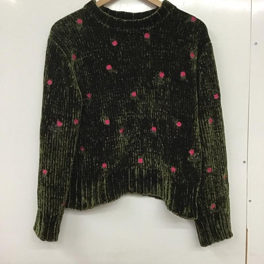 アイアムアイボイガル I AM I BOYGAL ニット、セーター 長袖 FREE 刺繍 緑 / グリーン /  レディース USED 古着 中古 10136478