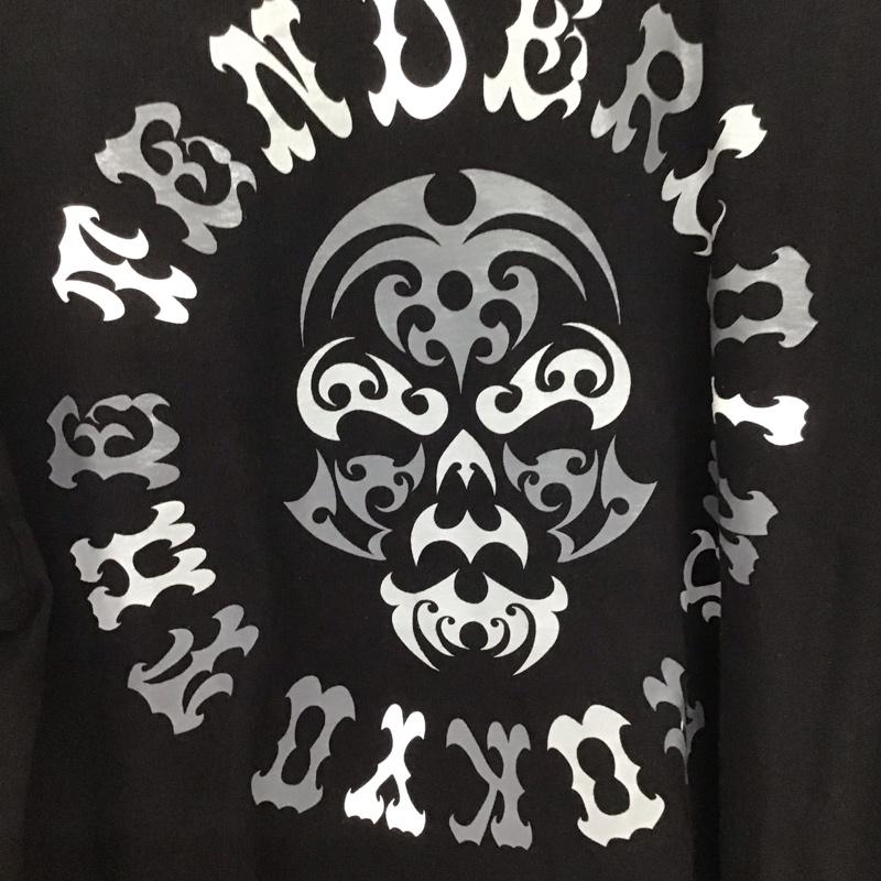 テンダーロイン TENDERLOIN カットソー 長袖 長袖カットソー プリントカットソー クルーネック XL プリント 黒 / ブラック /  メンズ USED 古着 中古 10133080