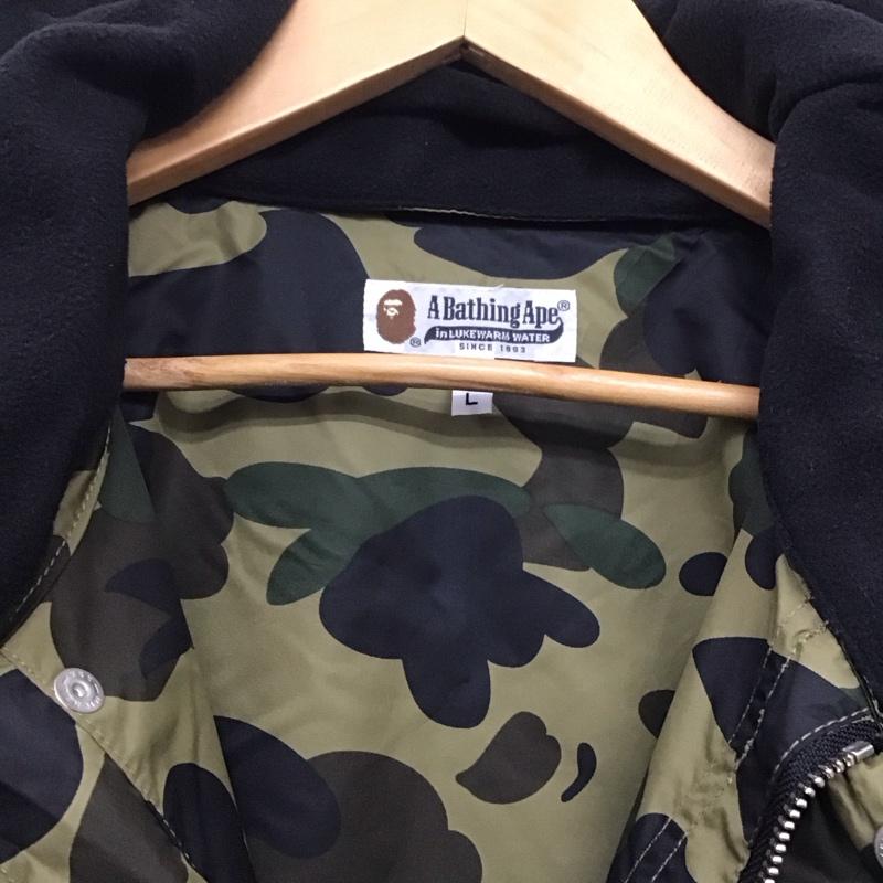 アベイシングエイプ A BATHING APE ジャケット、上着 ジャケット、ブレザー ジップアップジャケット ナイロンジャケット アウター L カモフラージュ柄・迷彩 マルチカラー / マルチカラー /  メンズ USED 古着 中古 10141806