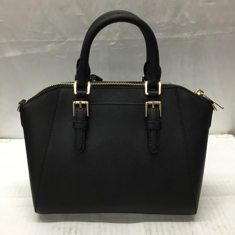 マイケルコース MICHAEL KORS ハンドバッグ ハンドバッグ 35S8GC6M2L ショルダー 2WAY ロゴ、文字 黒 / ブラック / X 金 / ゴールド /  レディース USED 古着 中古 10109118