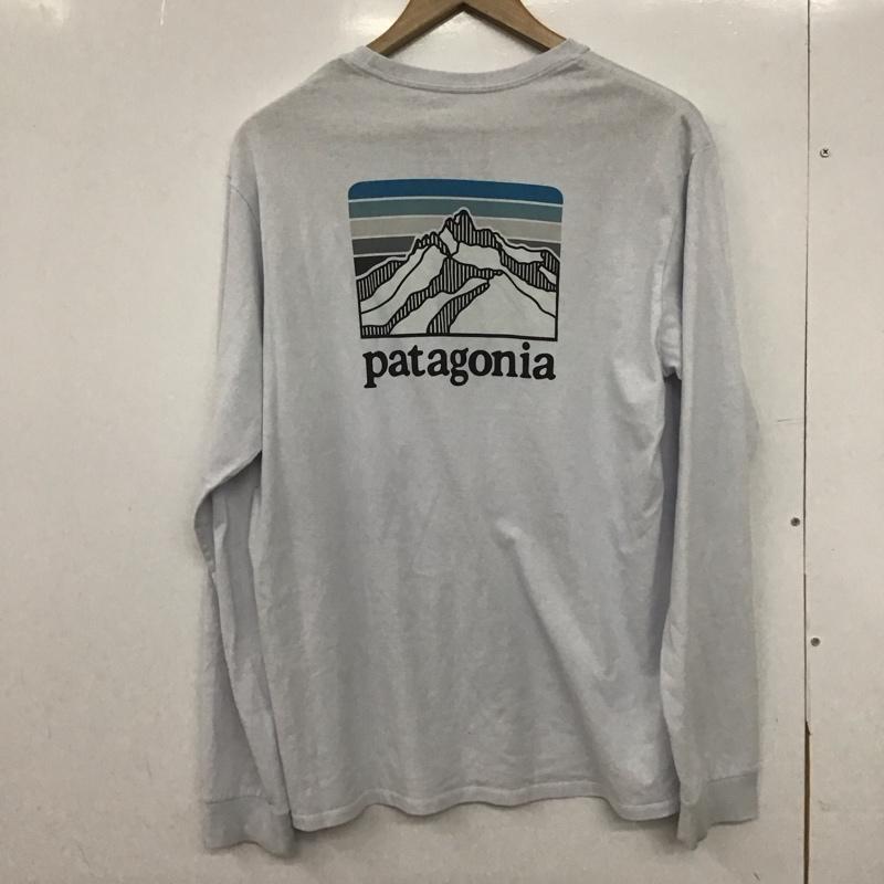 パタゴニア patagonia カットソー 長袖 38517 ロングスリーブラインロゴリッジレスポンシビリティー M ロゴ、文字 マルチカラー / マルチカラー /  メンズ USED 古着 中古 10148126