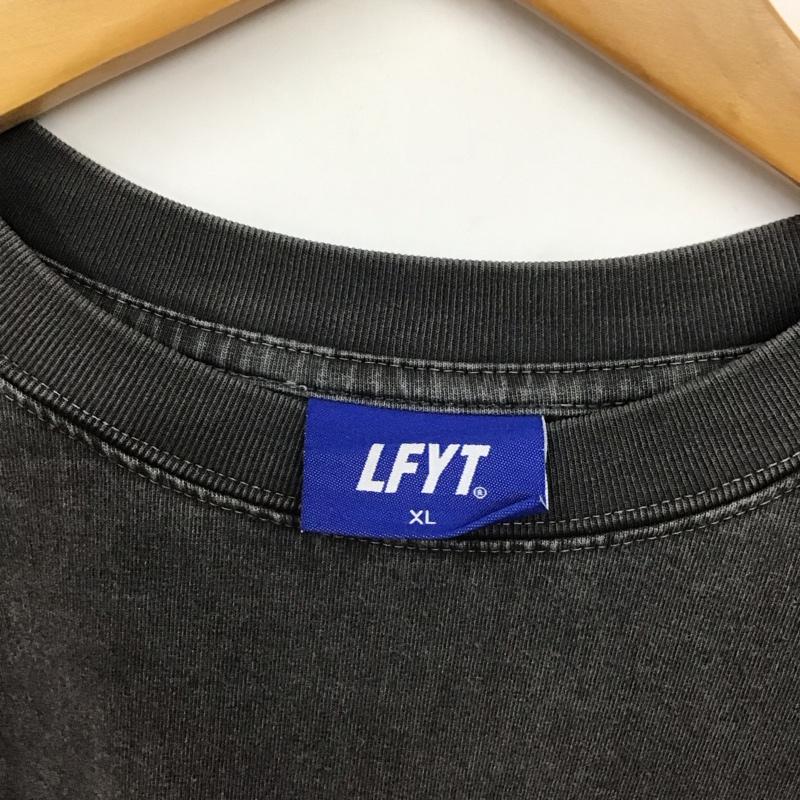 ラファイエット Lafayette Tシャツ 半袖 半袖カットソー プリントTシャツ クルーネックカットソー XL ロゴ、文字 黒 / ブラック /  メンズ USED 古着 中古 10131250