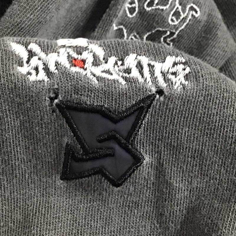 シュプリーム Supreme カットソー 長袖 23SS 葵産業刺繍グラフィック長袖Tシャツ 長袖カットソー プリントTシャツ M 刺繍 黒 / ブラック /  メンズ USED 古着 中古 10137262