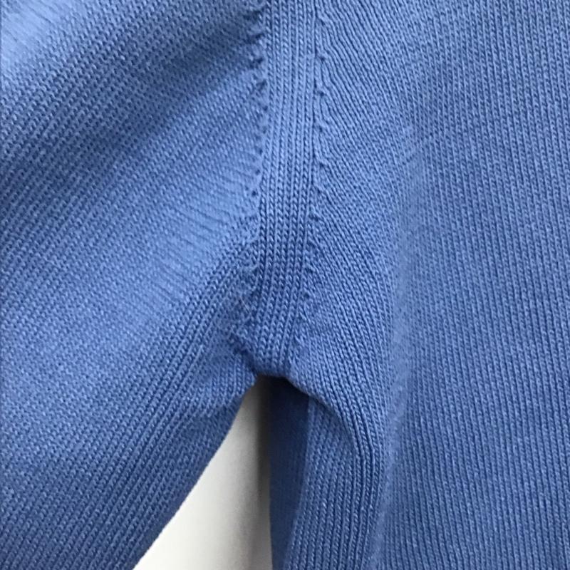 ケービーエフ KBF ニット、セーター 長袖 KB94-22S010 アシンメトリータックニット Sweater 無地 青 / ブルー /  レディース USED 古着 中古 10131664